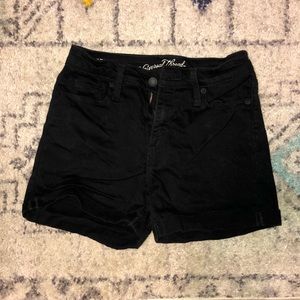 Black high waisted shorts